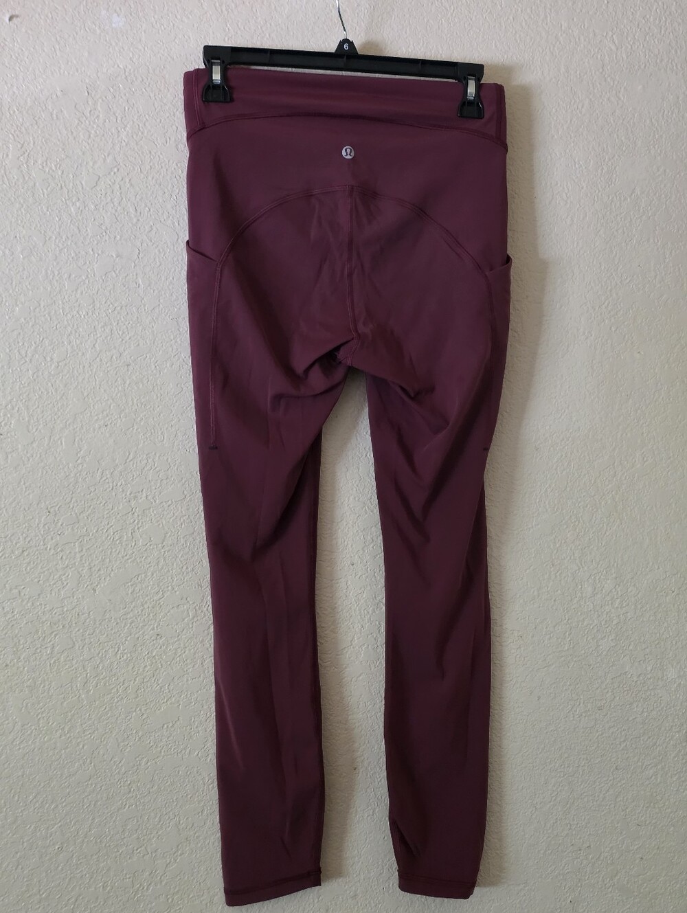 lululemon athletica Womens Burgundy Performance Leggings Size 6